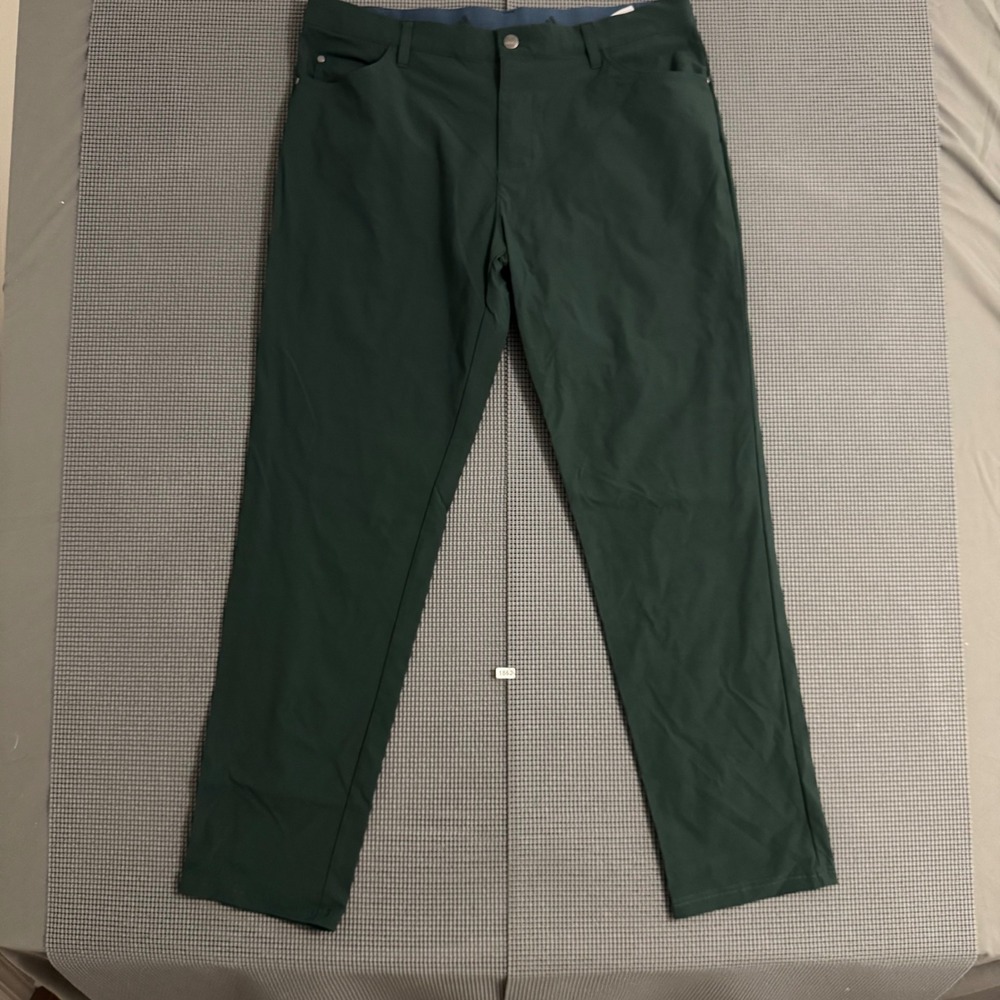 Adidas Primegreen Go-To 5-Pocket Golf Pants Tapered Fit Green Mens 36x32